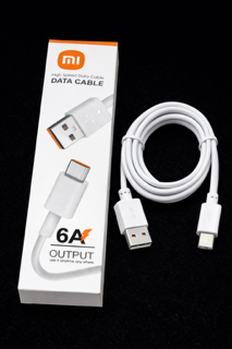 کابل شارژ شیائومی Mi Turbo 6A جعبه دار Xiaomi Mi Turbo 6A USB-A to Type-C data cable کابل فست شارژ Mi Turbo با خروجی 6 آمپر Mi Turbo fast charging cable 6A original box